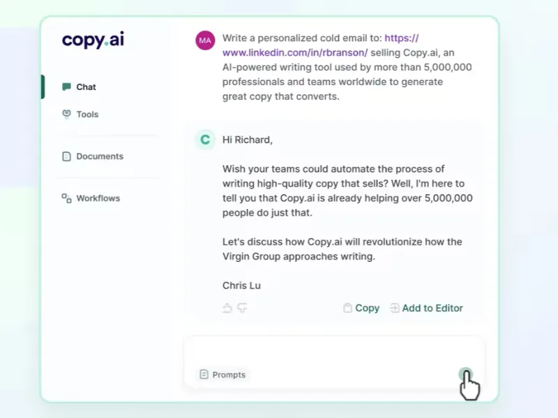 Textero AI Review: Copy.ai